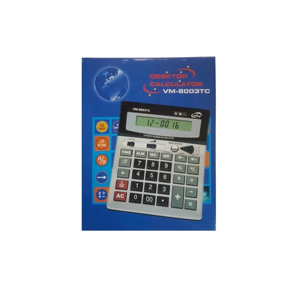Calcolatrice Elettronica Digitale VM-8003TC 12 Cifre Scuola Ufficio hsb