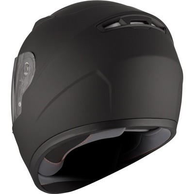 CKX Kids Solid Matte Black On-Road RR519Y Child Full-Face Helmet, Summer