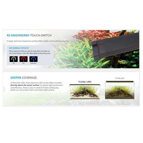 Fluval Plant 3.0 LED Bluetooth Control Aquarium Lighting Fresh Water