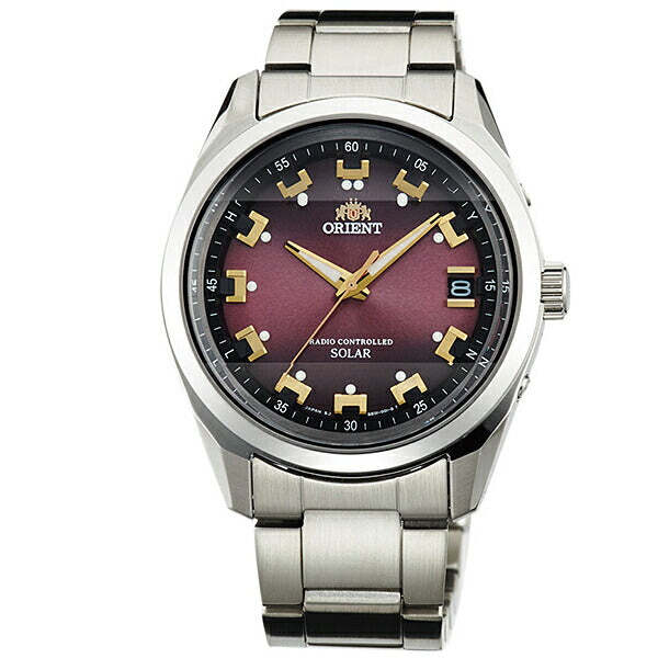 Pre-owned Orient Neo 70's Wv0081se Radio Solar Watch Red Dial Men's