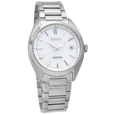 Pre-owned Seiko Astron Astron Sbxy029 Silver Solar Radio Controlled Men's Watch In Box
