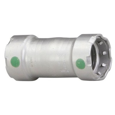 Viega MegaPress Coupling 1 1/2 Press Fitting Carbon Steel Straight Connector