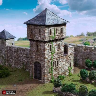 King's Gate - King and Country - Printable Scenery Terrain Wargaming D&D DnD 10m