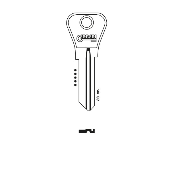2X WEISER KEY BLANK FOR CUTTING SUITABLE FOR WR5D , SILCA WEI1 , JMA WEI-1