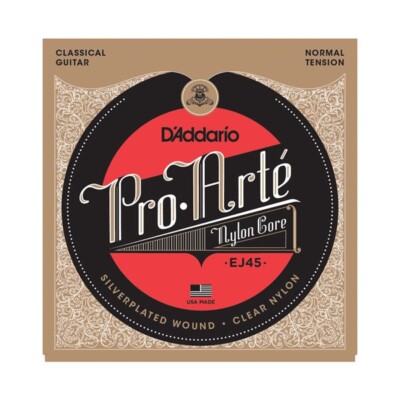 D'Addario EJ45 Pro-Arte Silver Classical Guitar Strings Tension Normal