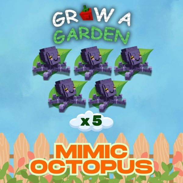 Grow a Garden | 5X Mimic Octopus | GAG ⚡ Fast Delivery ⚡