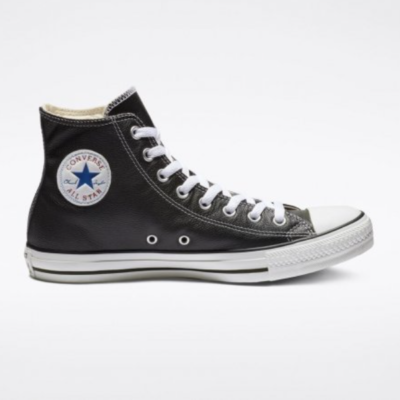 Chuck taylor clearance all black leather