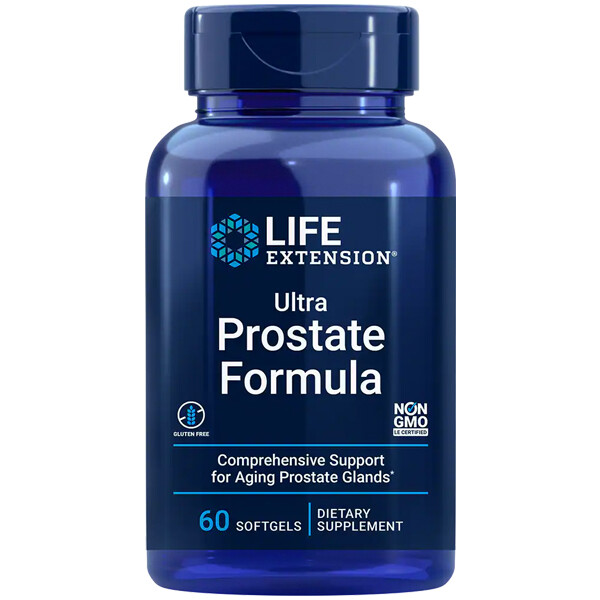 Life Extension Ultra Prostate 60 гелей Pygeum/бета-ситостерол/граминекс