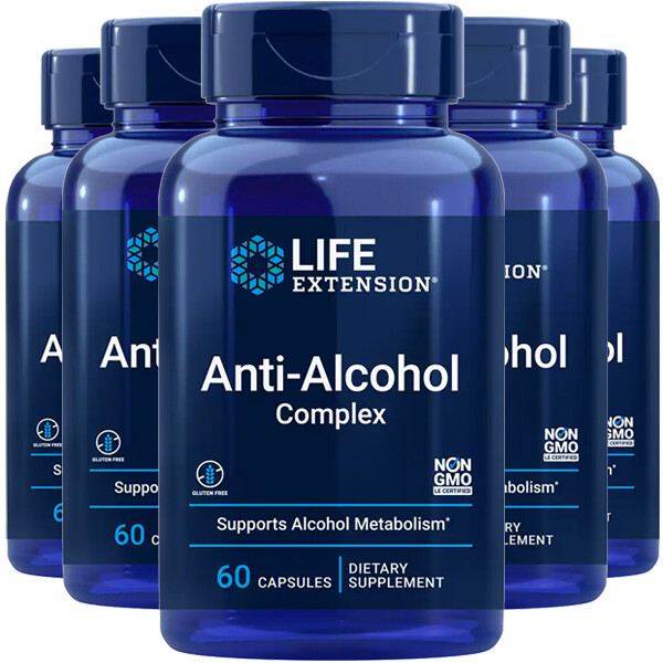 Life Extension Anti-Alcohol с комплексом HepatoProtection 5X60 Caps Глутатион