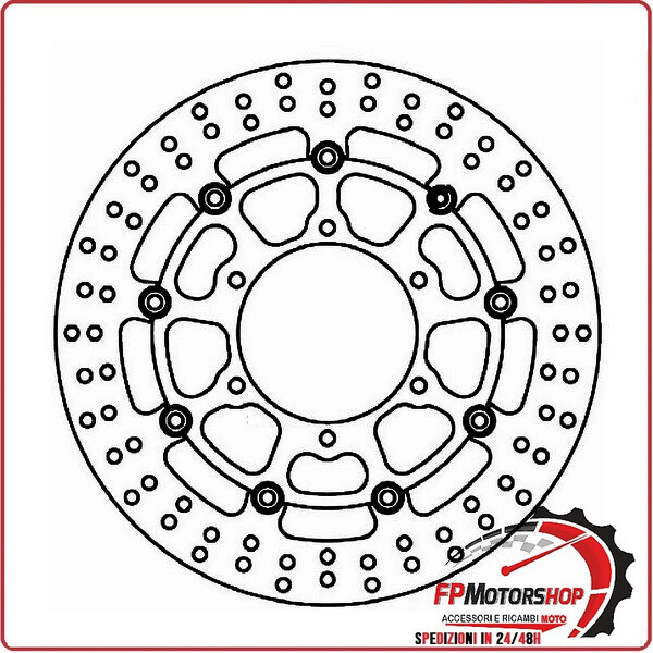 DISCO FRENO MOTO ANTERIORE PER SUZUKI GSX-R 1000 01>11 FMD0412RX FERODO
