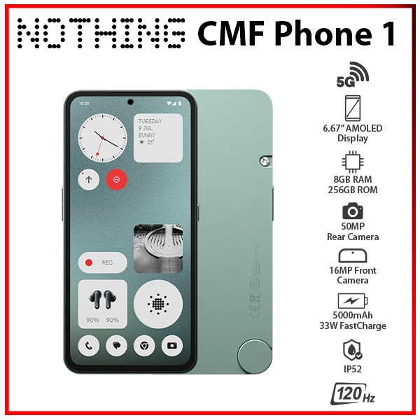Nothing CMF Phone 1 5G GREEN 8GB+256GB Dual SIM Unlocked