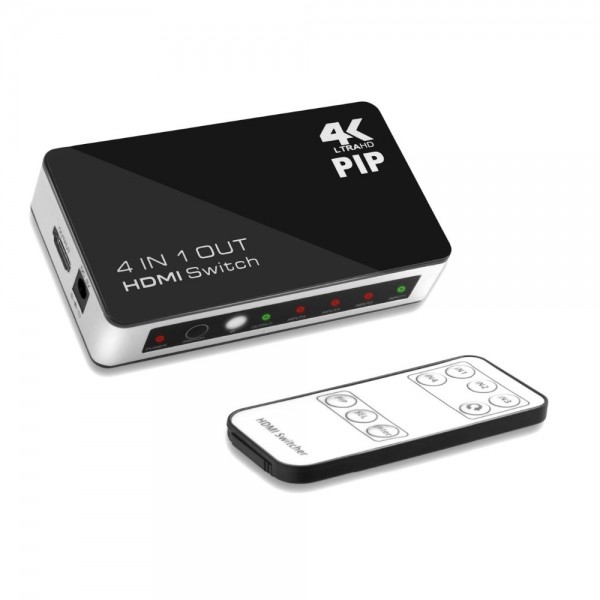 HDMI Interruttore Switcher 4k Ultra HD 4 input 1 output Pip Linq Vk-401p