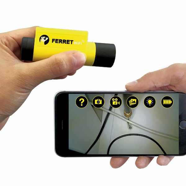 Super Rod SRFERRET Ferret WiFi Wireless Inspection Camera /& Cable Pulling Tool