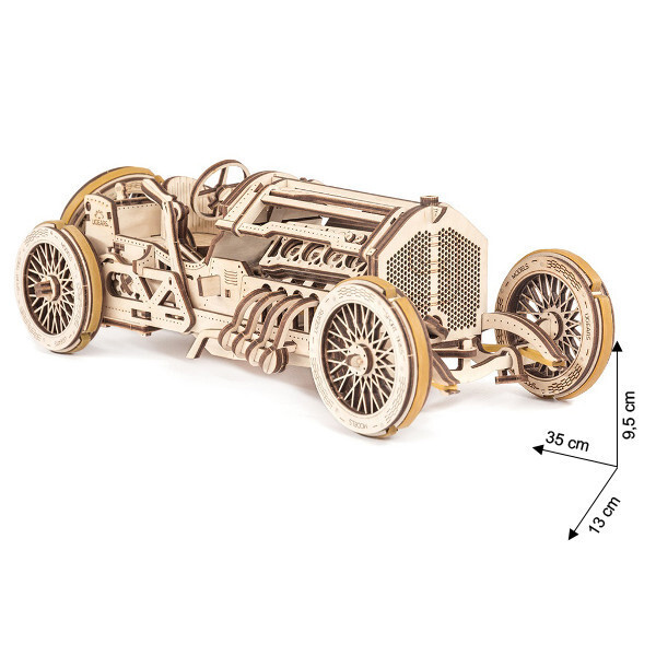 Ugears - Holz Modellbau U-9 Grand Prix Car Rennauto 348 Teile
