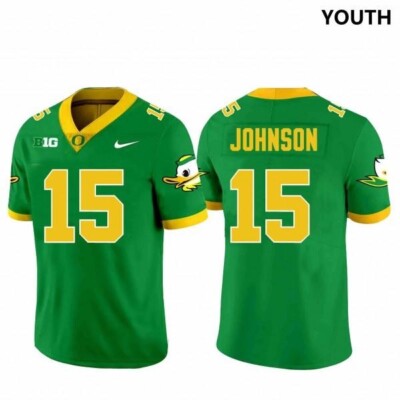 Tez Johnson MEN Stitched Jersey White Oregon/Green