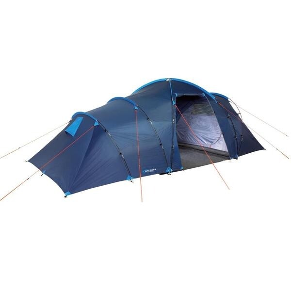 Halfords Sheldon 6 man person tent camping 2 rooms festival family in