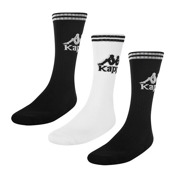 

Kappa 3 пары носков Original Aster Unisex Black White Logo Men