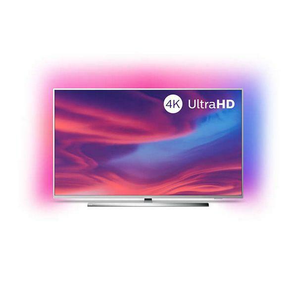 Fernseher Smart TV Philips Ambi 50PUS7354 50 Zoll 4K UHD LED DVB-C S2 T Silber