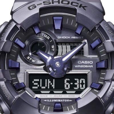 Pre-owned Casio G-shock Gm-700p-6ajf Analog-digital 700 Series 20 Atm Water Resistant