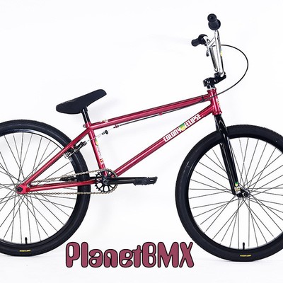 Colony 2018 Eclipse 24" BMX bicycle RED/CHROME 22" TT freestyle cruiser fit cult