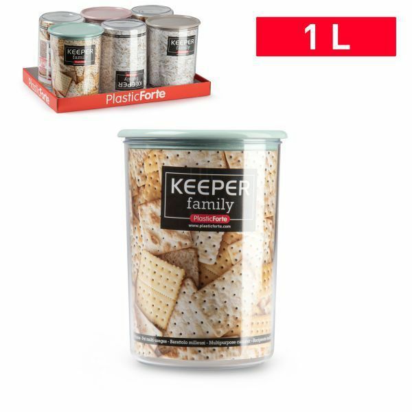 Set 6 Pezzi Barattolo Milleusi Con Coperchio 1Lt Biscotti Legumi Pasta dfh