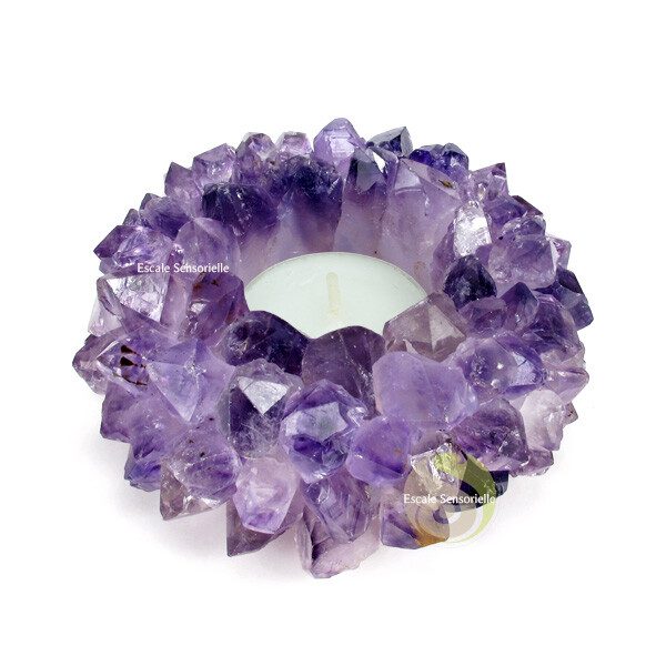 Photophore Cristaux D'AmÃ©Thyste Escale Sensorielle