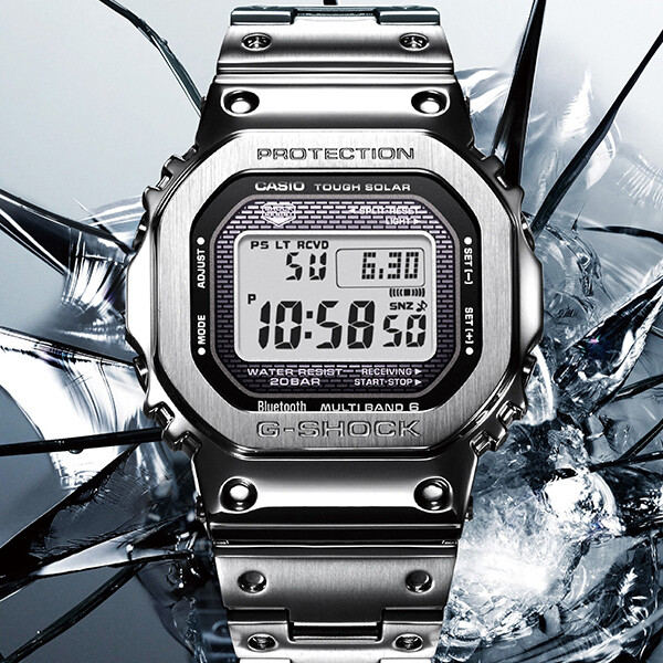 Pre-owned Casio Gmw-b5000d-1jf G-shock Origin Bluetooth Watch Japan Domestic Version