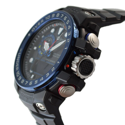 Pre-owned Casio G-shock Gulfmaster Gwn-1000b-1bjf Triple Sensor Ver3 Solar Men Watch Japan