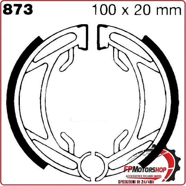 GANASCE FRENO PER MOTO BECANE ATOM/LELEU EBC 873 ATOM / LELEU 50 88>