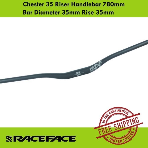 Race Face Chester 35 Riser Handlebar 780mm Bar Diameter 35mm Rise 35mm MTB Bike
