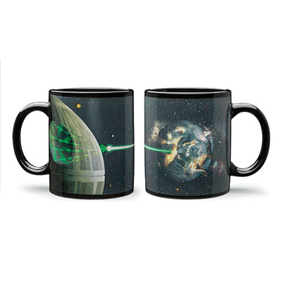 Star Wars Mug Heat Changing Death Star Alderaan Coffee Tea NEW