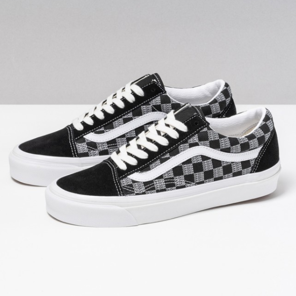 

Обувь Vans Checkerboard Old Skool 36 DX — VN0A54F3BLK Expeditedship, Черный, Vans Checkerboard Old Skool 36 DX