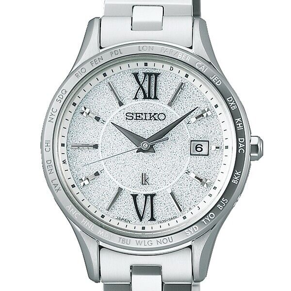 Pre-owned Seiko Lukia Standard Ssvv081 Women's Watch World Time All Silver 2023