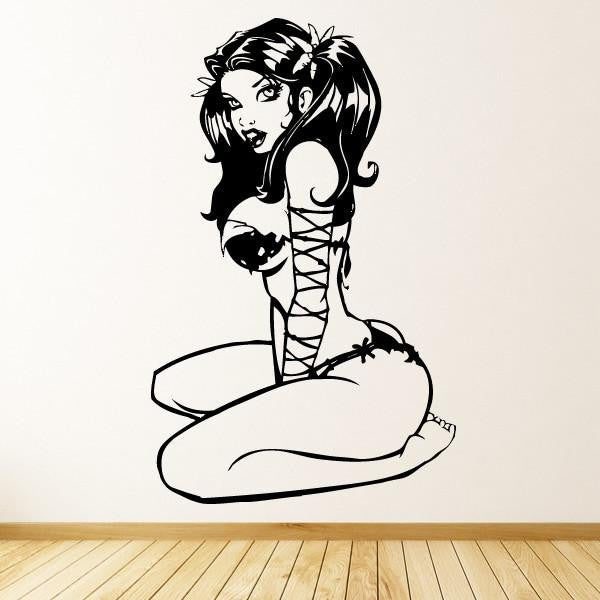 Sexy Anime Bikini Girl Wall Art Sticker