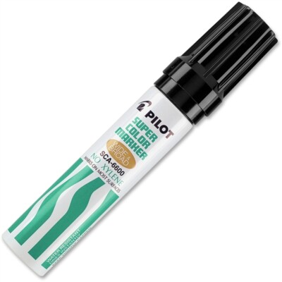 Pilot Jumbo Permanent Markers, Extra Wide Chisel Point, Xylene-Free, 4 Colors