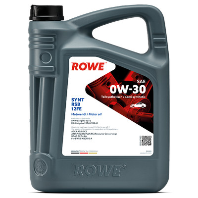 0W-30 Motorenöl 5L für BMW Ford Mercedes 229.61 ROWE HIGHTEC SYNT RSB 12FE
