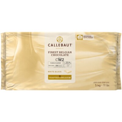 ON SALE Callebaut Recipe CW2 White Chocolate Block 11 lb.