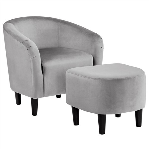 And Ottoman Set Accent Armchair Barrel Chair