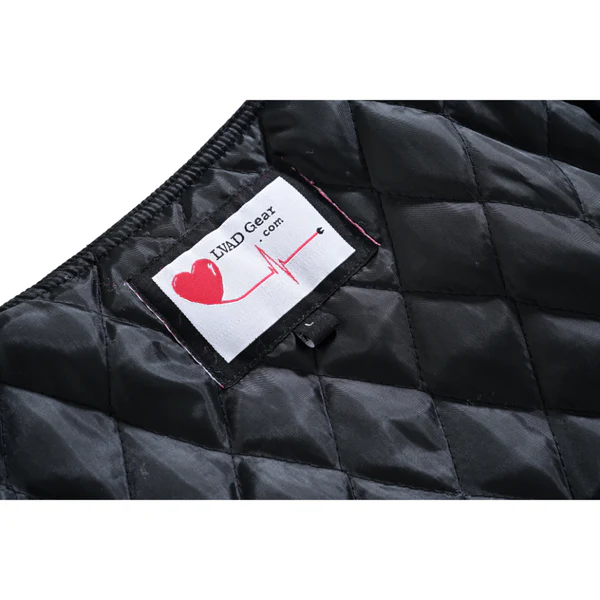 LVAD Red Flannel Vest – Stylish & Comfortable Wear for LVAD Users, Size Large