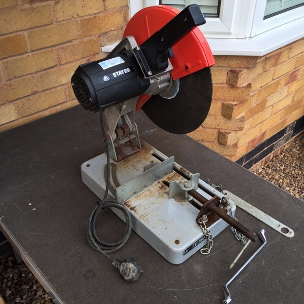 STAYER TV507 240V METAL CHOP SAW 045 DEGREE ANGLE CUTTING CAPACITY