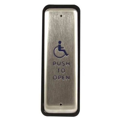 Exit Push Button Switch Narrow Door Release Aluminum Stainless Steel ADA
