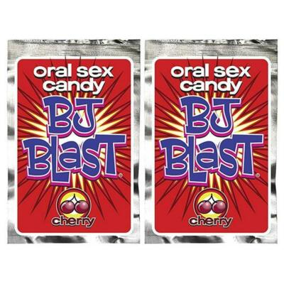  2 Pack Pipedream BJ Blast Oral Sex Candy Cherry