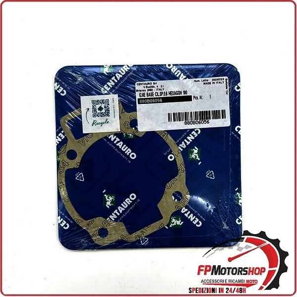 GUARNIZIONE BASE CILINDRO PER PIAGGIO HEXAGON 125/150 94>99 0,6MM CENTAURO