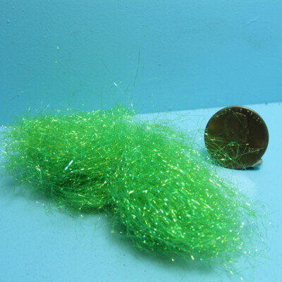 Dollhouse Miniature Easter Basket Grass Filling Iridescent Green CDL402