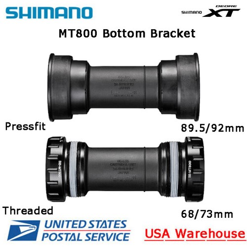 Shimano Deore XT BB MT800 68 73mm 89.5 92mm Pressfit Threaded Bottom Bracket MTB