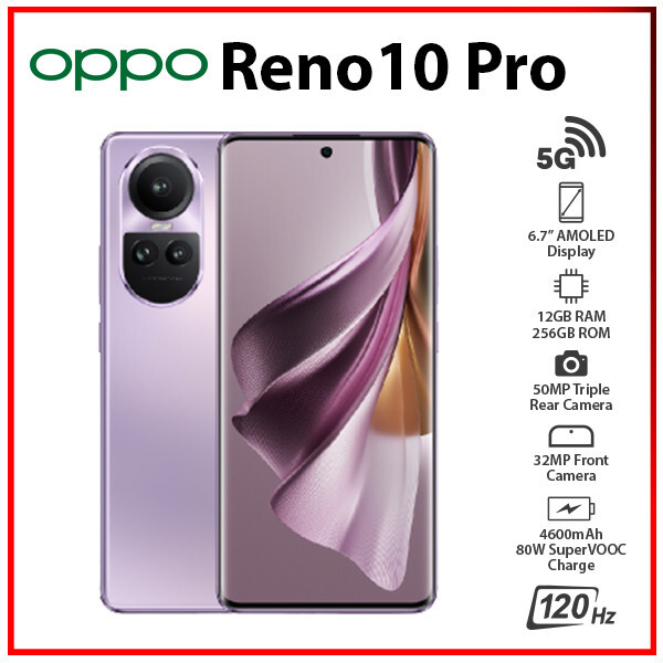 OPPO Reno10 Pro 5G 12GB+256GB PURPLE GLOBAL Ver. Dual SIM