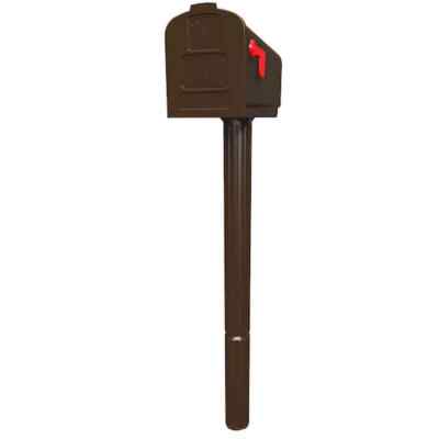 Mailbox and Post Combo Harrison Bronze,Medium Plastic All in One Mount Hardware