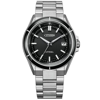 Pre-owned Citizen Attesa Act Line Cb3030-76e Black Eco-drive Titanium Men Watch In Box
