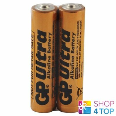 2 GP ULTRA ALKALINE BATTERIES AAA LR3 INDUSTRIAL 1.5V MIGNON EXP 2032 NEW