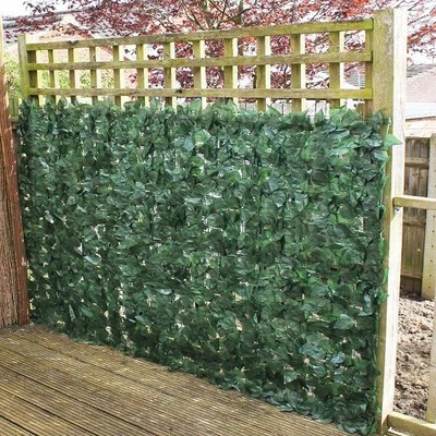 Best Artificial Ivy Leaf Screening 3m long Hedge Wall Garden Fence Roll
